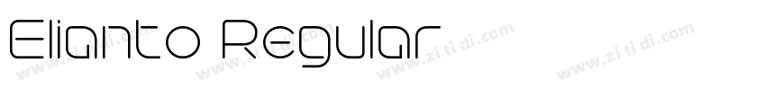 Elianto Regular字体转换 Elianto Regular字体转换